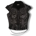Lace-Up Leather Shirt